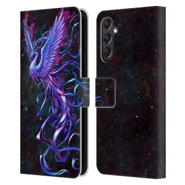 Christos Karapanos Mythical Phoenix Leather Book Wallet Case Cover For Samsung Galaxy A24 4G / M34 5G