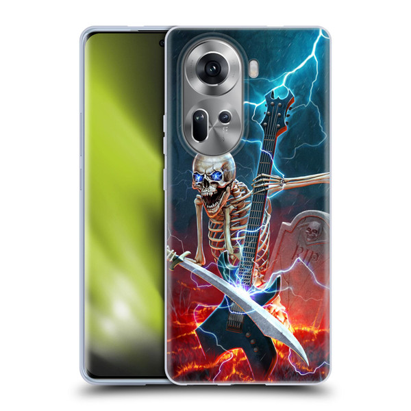 Christos Karapanos Key Art Metal Skeleton Soft Gel Case for OPPO Reno11