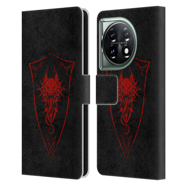 Christos Karapanos Shield Demon Leather Book Wallet Case Cover For OnePlus 11 5G