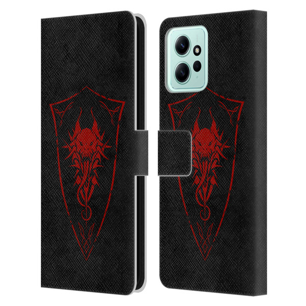 Christos Karapanos Shield Demon Leather Book Wallet Case Cover For Xiaomi Redmi 12