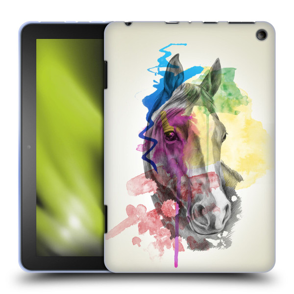 Mark Ashkenazi Animals Horse Soft Gel Case for Amazon Fire HD 8/Fire HD 8 Plus 2020