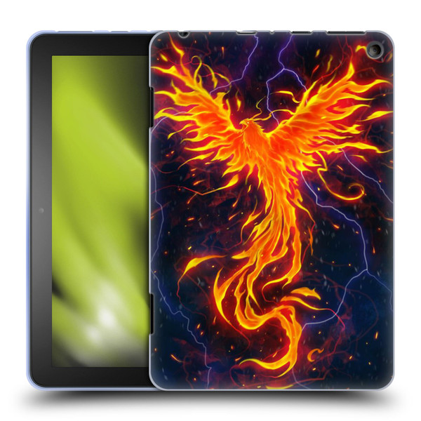 Christos Karapanos Phoenix 3 Rage Soft Gel Case for Amazon Fire HD 8/Fire HD 8 Plus 2020