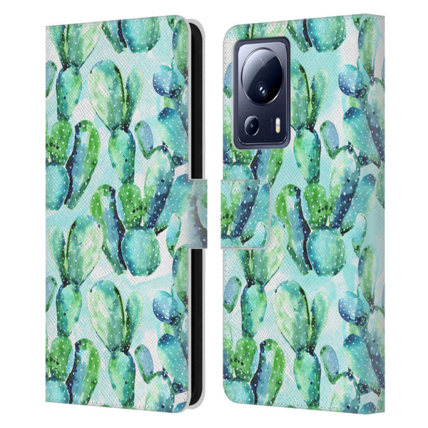 Mark Ashkenazi Banana Life Cactus Leather Book Wallet Case Cover For Xiaomi 13 Lite 5G