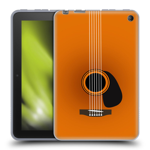 Mark Ashkenazi Music Guitar Minimal Soft Gel Case for Amazon Fire 7 2022