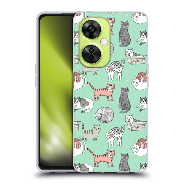 Andrea Lauren Design Animals Cats Soft Gel Case for OnePlus Nord CE 3 Lite 5G