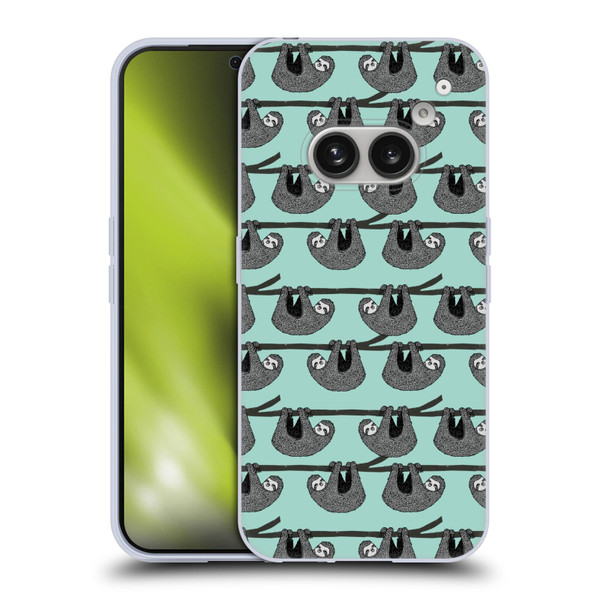 Andrea Lauren Design Animals Sloth Soft Gel Case for Nothing Phone (2a)