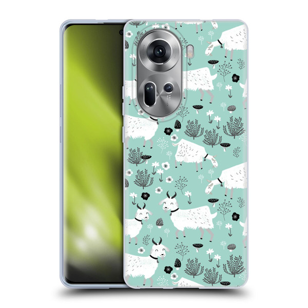 Andrea Lauren Design Animals Goats Soft Gel Case for OPPO Reno11