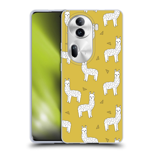 Andrea Lauren Design Animals Llama Soft Gel Case for OPPO Reno11 Pro