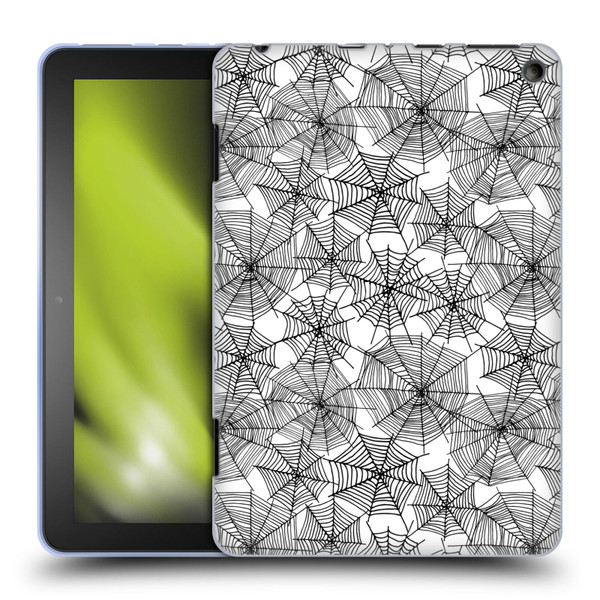 Andrea Lauren Design Assorted Spider Webs Soft Gel Case for Amazon Fire HD 8/Fire HD 8 Plus 2020
