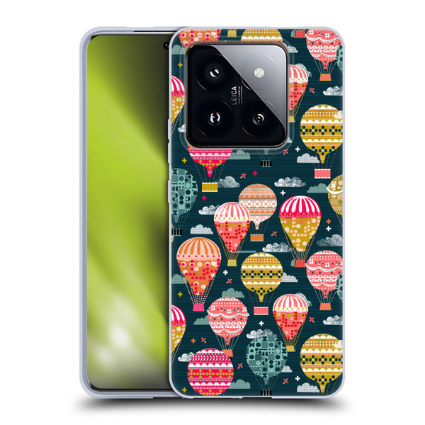 Andrea Lauren Design Assorted Hot Air Balloon Soft Gel Case for Xiaomi 14 Pro