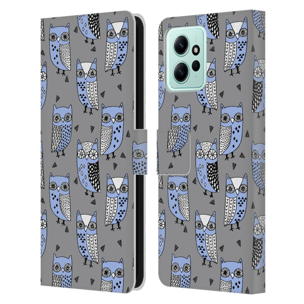 Andrea Lauren Design Birds Owls Leather Book Wallet Case Cover For Xiaomi Redmi 12