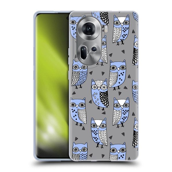 Andrea Lauren Design Birds Owls Soft Gel Case for OPPO Reno11