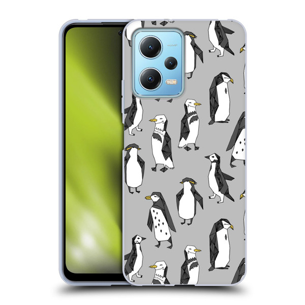 Andrea Lauren Design Birds Gray Penguins Soft Gel Case for Xiaomi Redmi Note 12 5G