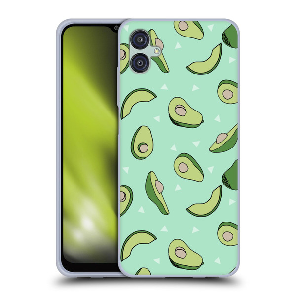 Andrea Lauren Design Food Pattern Avocado Soft Gel Case for Samsung Galaxy M04 5G / A04e