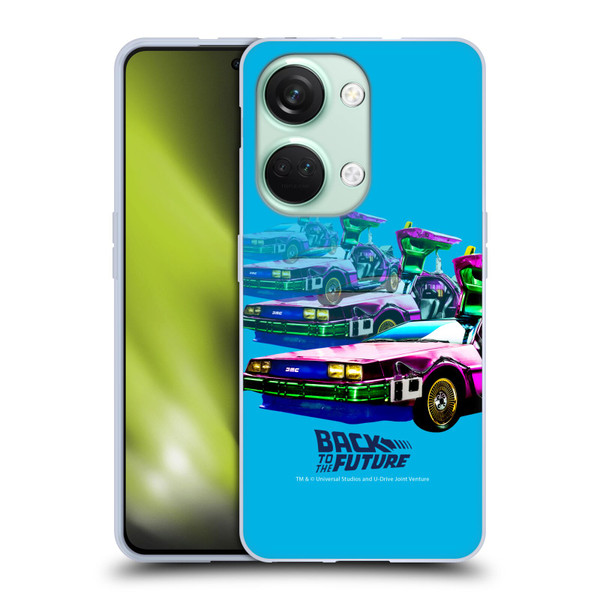 Back to the Future I Composed Art Time Machine Car Soft Gel Case for OnePlus Nord 3 5G