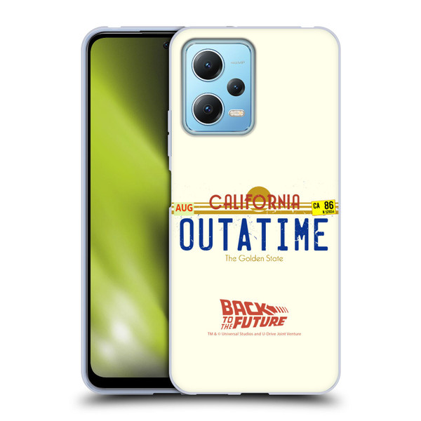 Back to the Future I Graphics Outatime Soft Gel Case for Xiaomi Redmi Note 12 5G