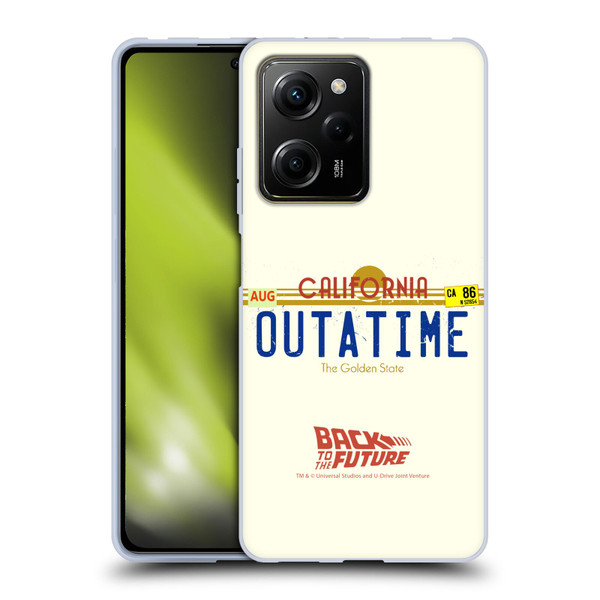 Back to the Future I Graphics Outatime Soft Gel Case for Xiaomi Redmi Note 12 Pro 5G