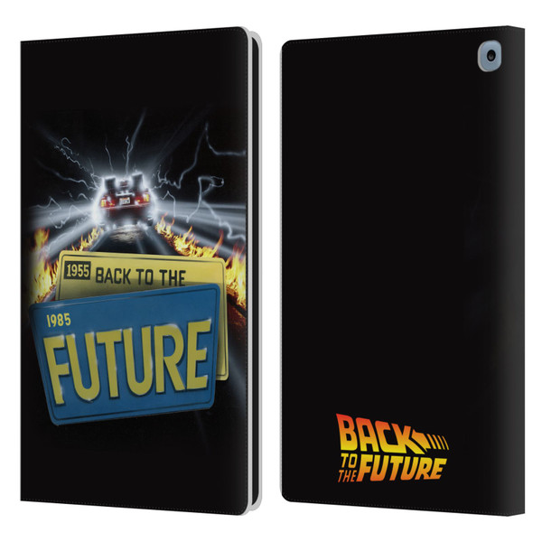 Back to the Future I Key Art Take Off Leather Book Wallet Case Cover For Amazon Fire HD 10 / Plus 2021