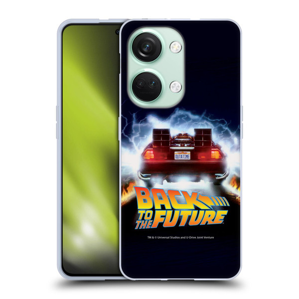 Back to the Future I Key Art Time Machine Car Soft Gel Case for OnePlus Nord 3 5G
