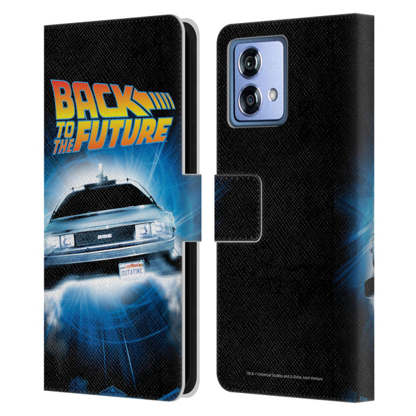 Back to the Future I Key Art Fly Leather Book Wallet Case Cover For Motorola Moto G84 5G