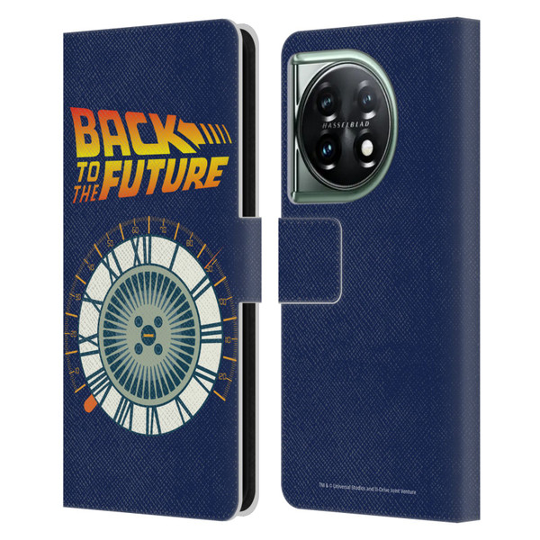 Back to the Future I Key Art Wheel Leather Book Wallet Case Cover For OnePlus 11 5G