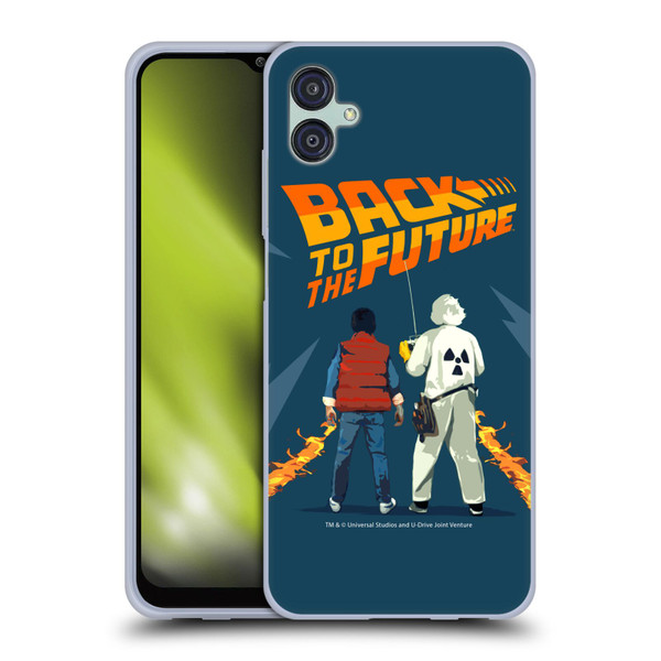 Back to the Future I Key Art Dr. Brown And Marty Soft Gel Case for Samsung Galaxy M04 5G / A04e