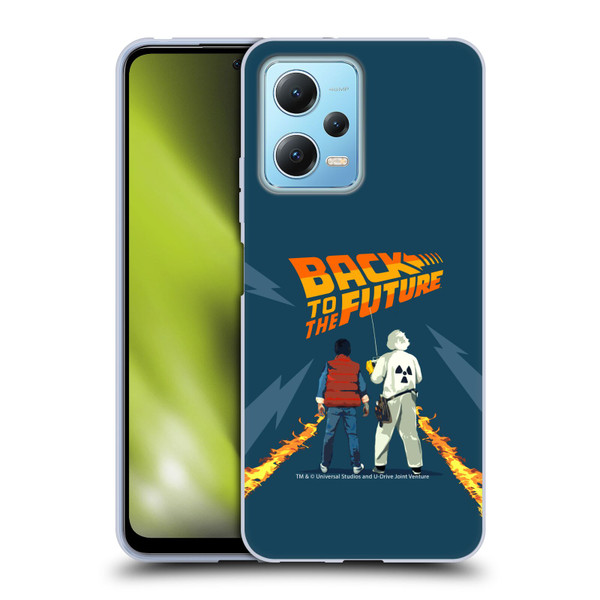 Back to the Future I Key Art Dr. Brown And Marty Soft Gel Case for Xiaomi Redmi Note 12 5G