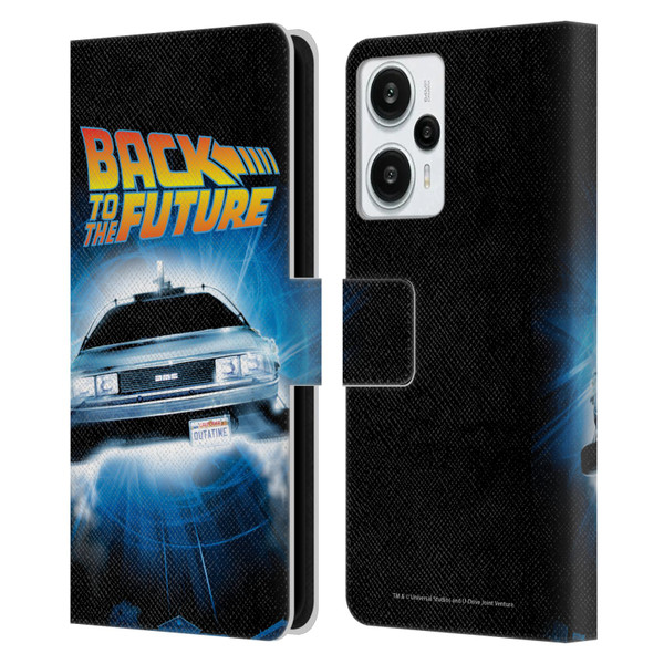 Back to the Future I Key Art Fly Leather Book Wallet Case Cover For Xiaomi Redmi Note 12T