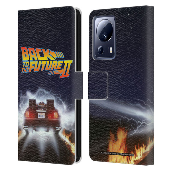 Back to the Future II Key Art Blast Leather Book Wallet Case Cover For Xiaomi 13 Lite 5G