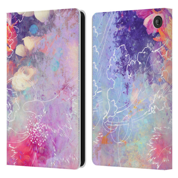 Aimee Stewart Assorted Designs Lily Leather Book Wallet Case Cover For Amazon Fire 7 2022