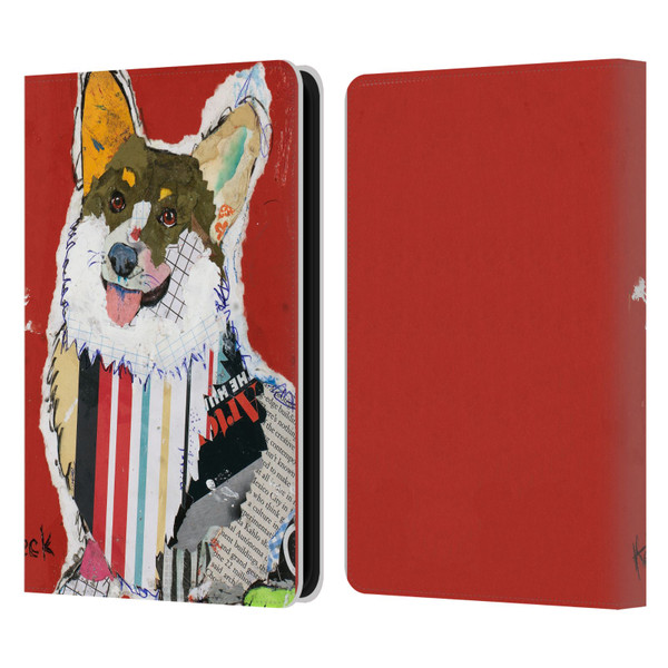 Michel Keck Dogs 2 Corgi Leather Book Wallet Case Cover For Amazon Kindle 11th Gen 6in 2022