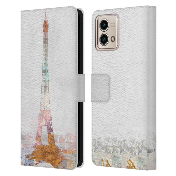Aimee Stewart Landscapes Paris Color Splash Leather Book Wallet Case Cover For Motorola Moto G Stylus 5G 2023