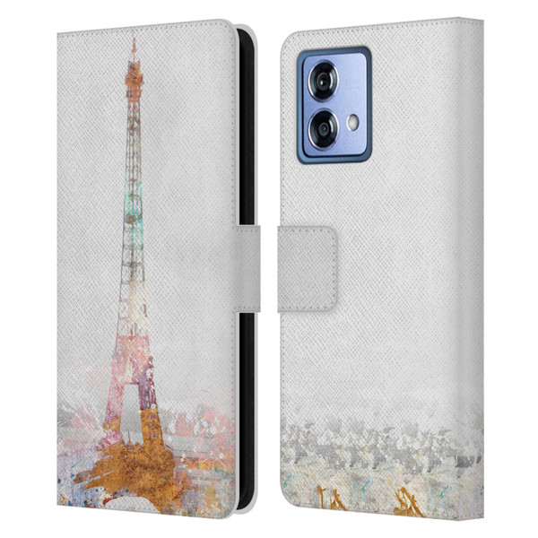 Aimee Stewart Landscapes Paris Color Splash Leather Book Wallet Case Cover For Motorola Moto G84 5G