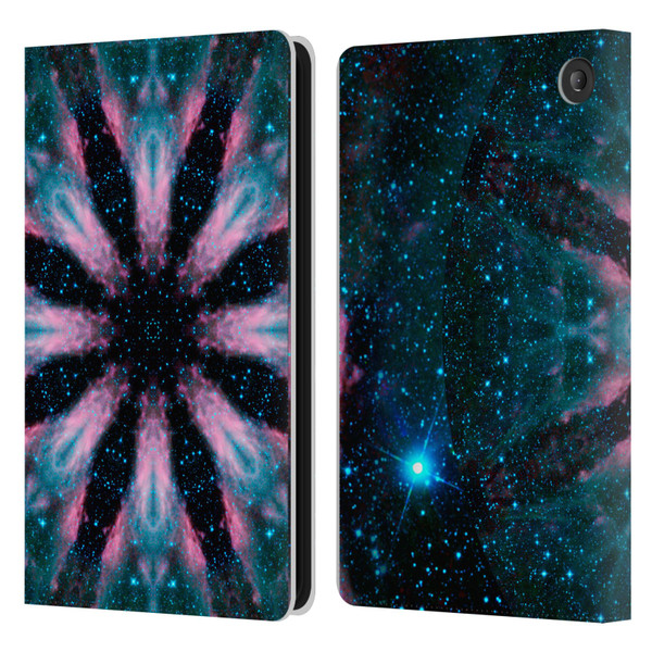 Aimee Stewart Mandala Galactic Leather Book Wallet Case Cover For Amazon Fire 7 2022