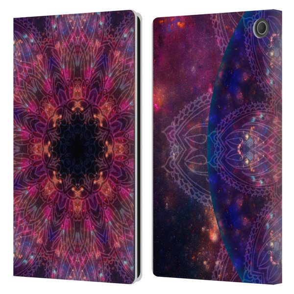 Aimee Stewart Mandala Galactic 2 Leather Book Wallet Case Cover For Amazon Fire Max 11 2023