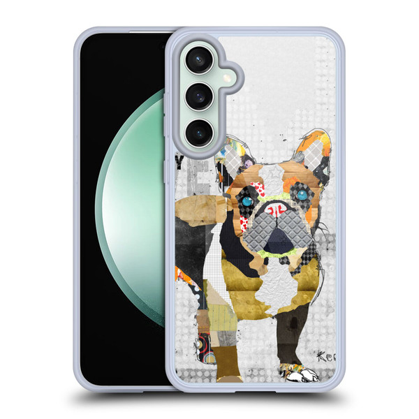 Michel Keck Dogs 4 French Bulldog Soft Gel Case for Samsung Galaxy S23 FE 5G