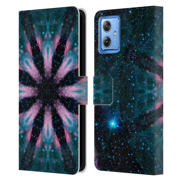 Aimee Stewart Mandala Galactic Leather Book Wallet Case Cover For Motorola Moto G54 5G