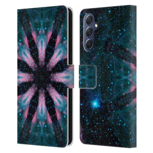 Aimee Stewart Mandala Galactic Leather Book Wallet Case Cover For Samsung Galaxy M54 5G
