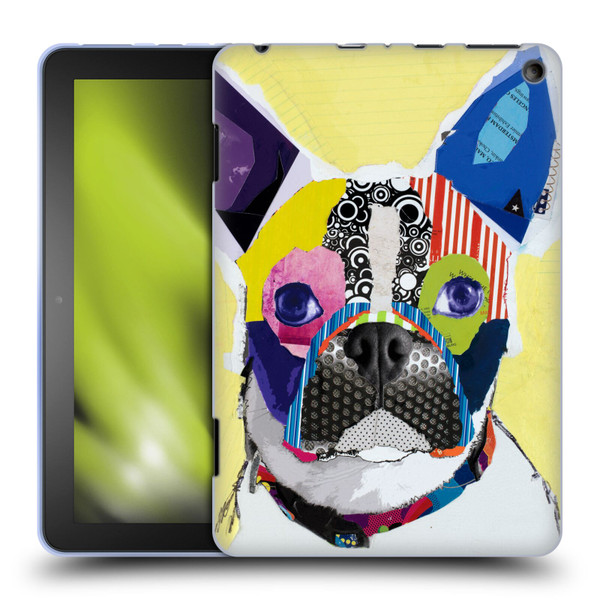 Michel Keck Dogs Boston Terrier Soft Gel Case for Amazon Fire HD 8/Fire HD 8 Plus 2020