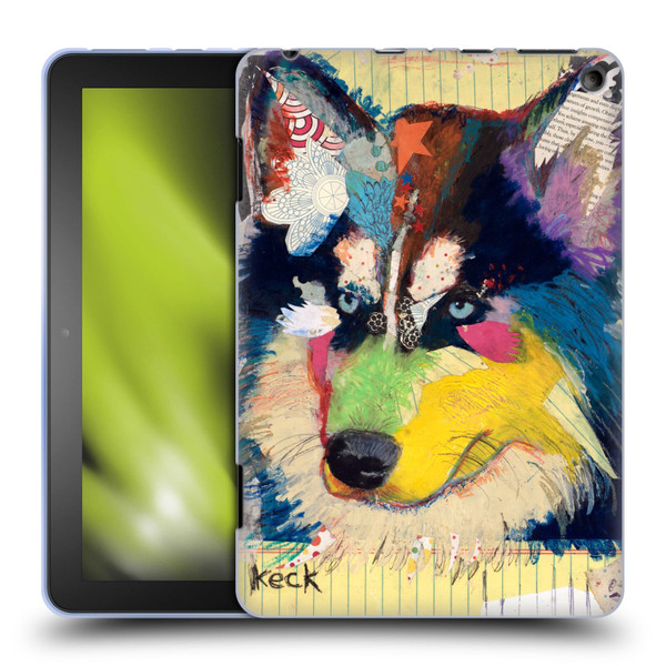 Michel Keck Dogs Husky Soft Gel Case for Amazon Fire HD 8/Fire HD 8 Plus 2020