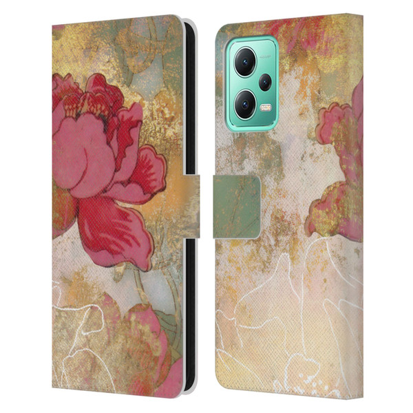 Aimee Stewart Smokey Floral Midsummer Leather Book Wallet Case Cover For Xiaomi Redmi Note 12 5G