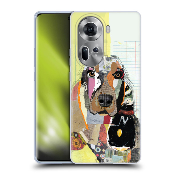Michel Keck Dogs Basset Hound Soft Gel Case for OPPO Reno11