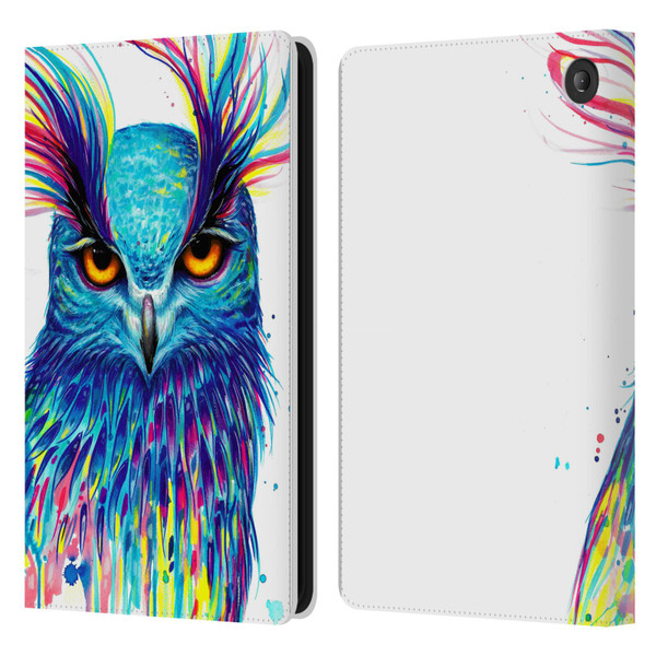 Pixie Cold Animals Into The Blue Leather Book Wallet Case Cover For Amazon Fire 7 2022