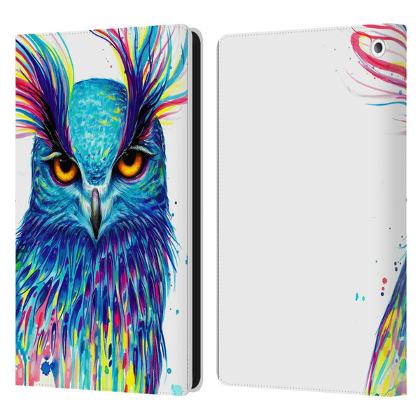 Pixie Cold Animals Into The Blue Leather Book Wallet Case Cover For Amazon Fire HD 8/Fire HD 8 Plus 2020