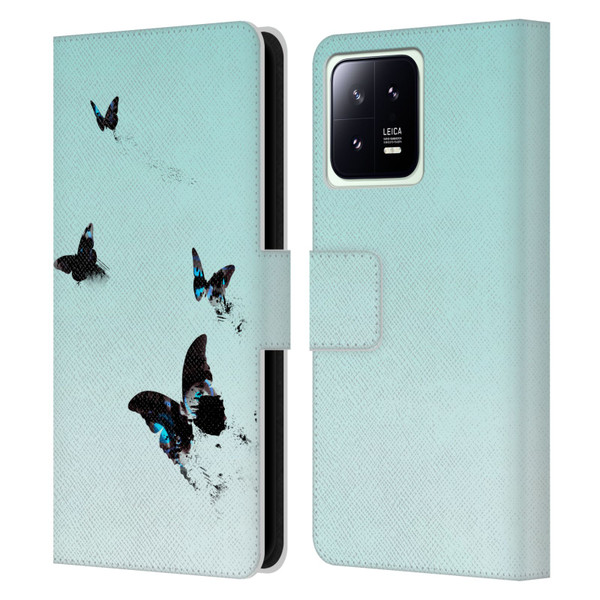 Alyn Spiller Animal Art Butterflies 2 Leather Book Wallet Case Cover For Xiaomi 13 5G