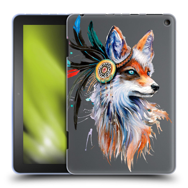 Pixie Cold Animals Fox Soft Gel Case for Amazon Fire HD 8/Fire HD 8 Plus 2020