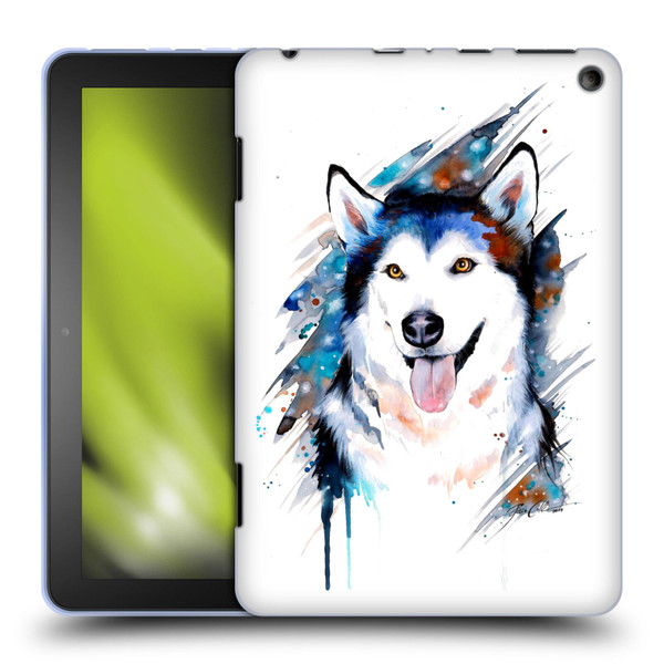 Pixie Cold Animals Husky Soft Gel Case for Amazon Fire HD 8/Fire HD 8 Plus 2020