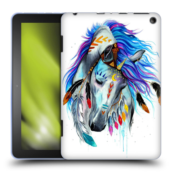 Pixie Cold Animals Spirit Soft Gel Case for Amazon Fire HD 8/Fire HD 8 Plus 2020
