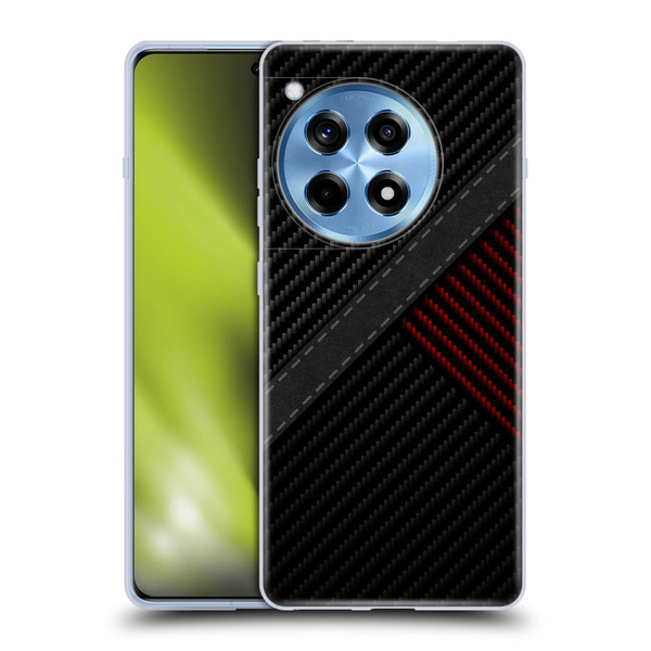 Alyn Spiller Carbon Fiber Stitch Soft Gel Case for OnePlus 12R