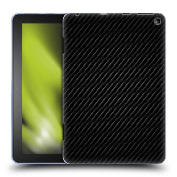 Alyn Spiller Carbon Fiber Plain Soft Gel Case for Amazon Fire HD 8/Fire HD 8 Plus 2020